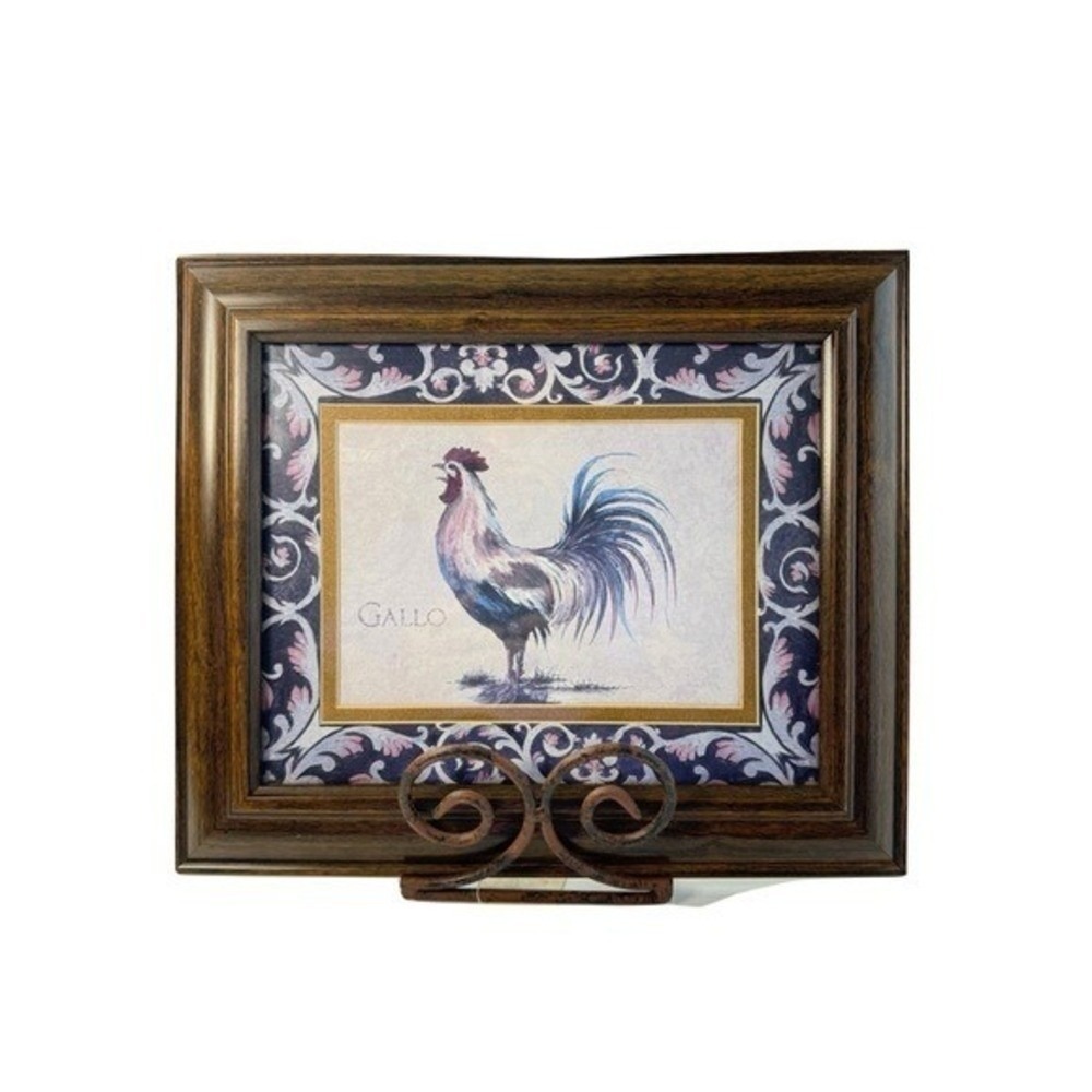 Gallo Rooster Art Print Farmhouse Country Kitchen Home Decor Brown Rise n Shine